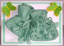 RO�NO IZDELANA TELEGRAM �ESTITKA ZA DVOJ�KA S COPATKI 22